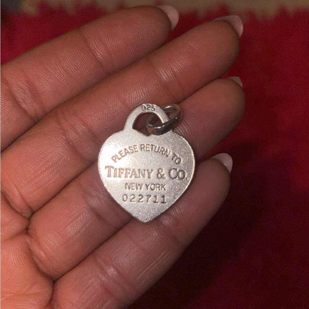 Authentic Tiffany & Co. Silver Heart Charm